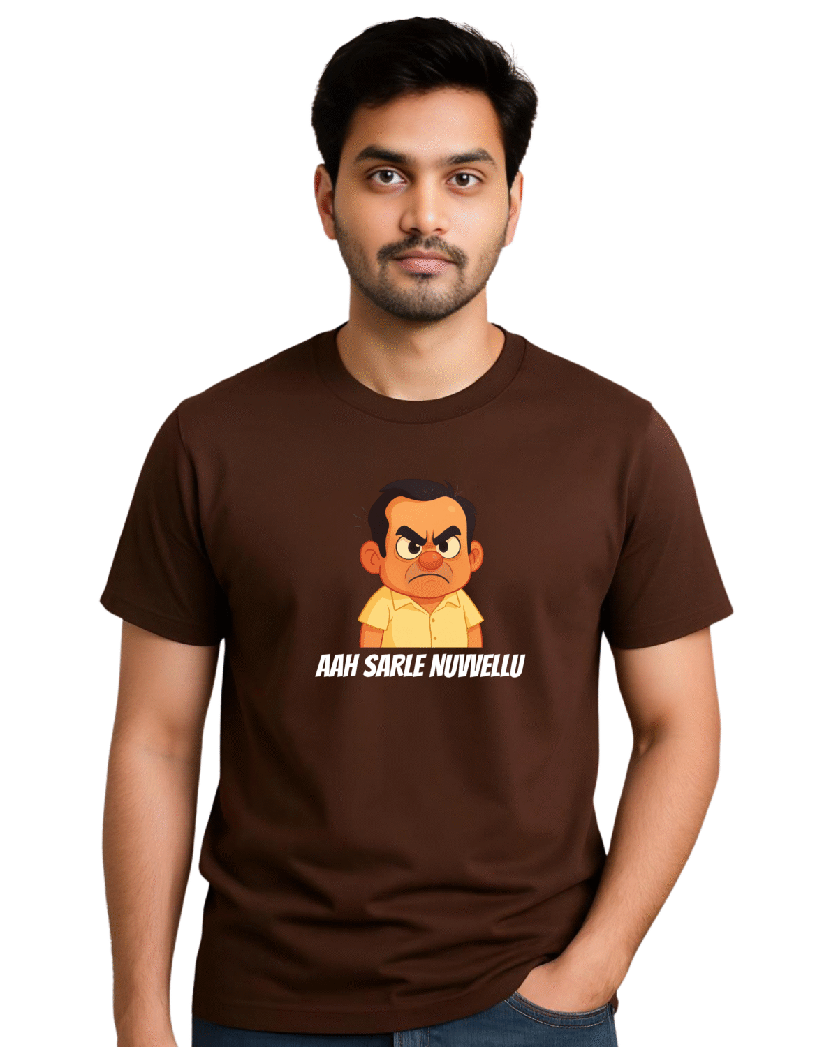 Aah Sarle Nuvvellu| Brahmanandam Classic Comedy T-Shirt